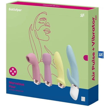 Set di 4 vibratori in silicone waterproof per massima versatilità e piacere completo